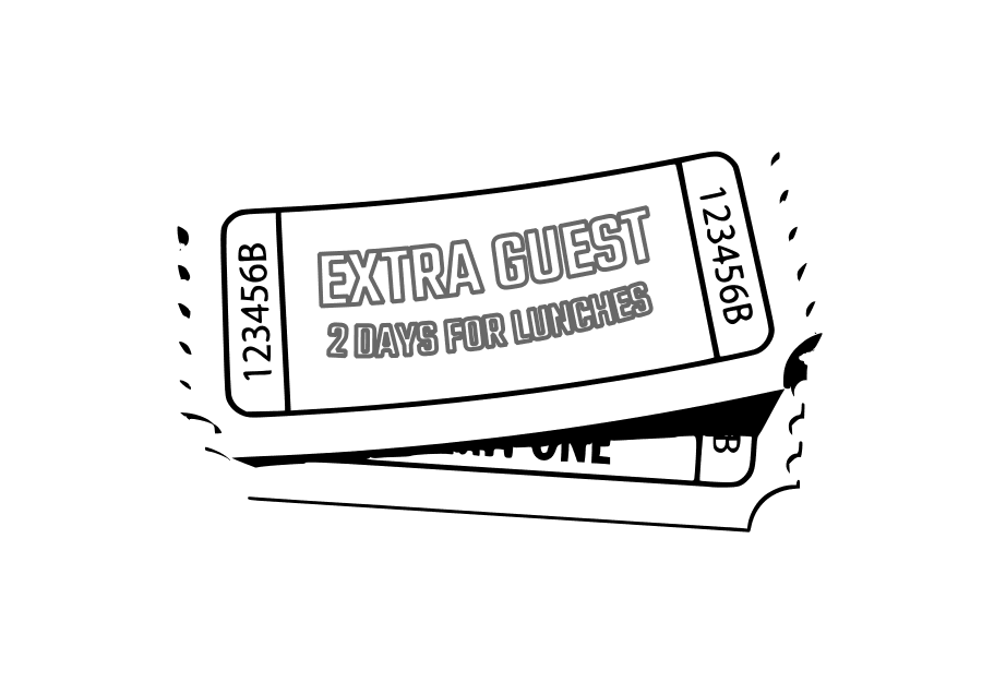 EXTRA GUEST FOR 2 DAY LUNCHES